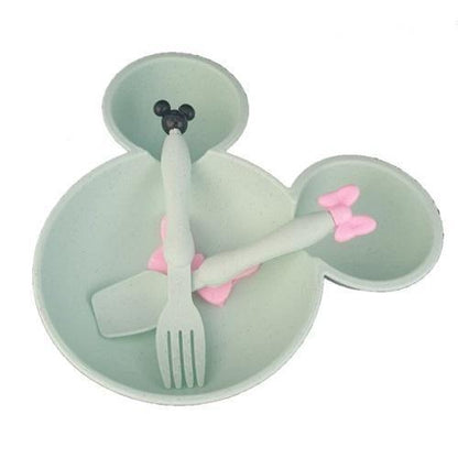 Mouse Plate & Cutlery Set For Kids
