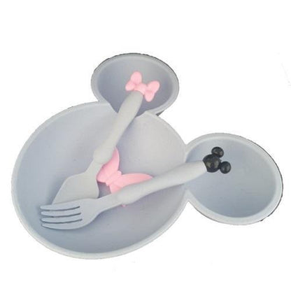 Mouse Plate & Cutlery Set For Kids