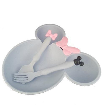 Mouse Plate & Cutlery Set For Kids