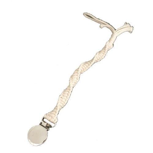 Natural Color Crochet Thin Baby Pacifier Clip