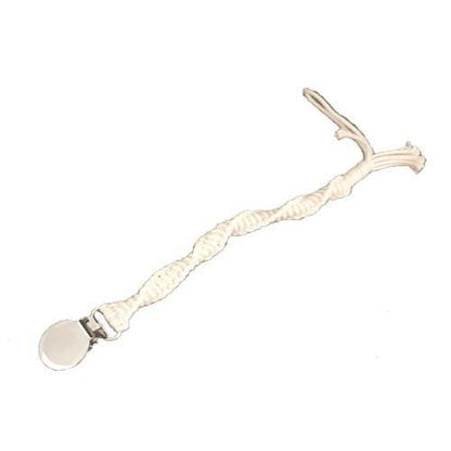 Natural Color Crochet Thin Baby Pacifier Clip