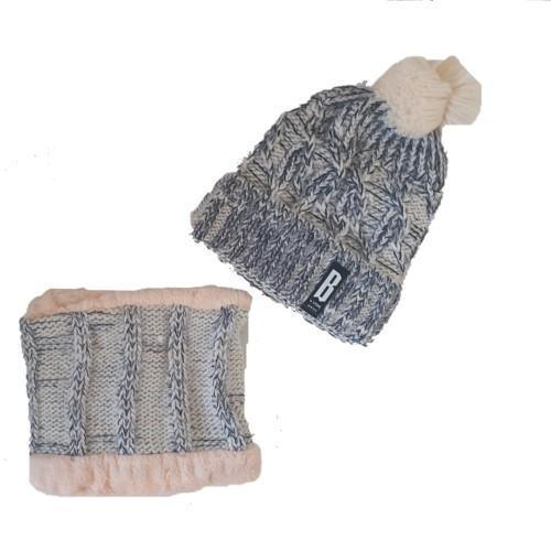 Pom Pom Beanie & Scarf Set