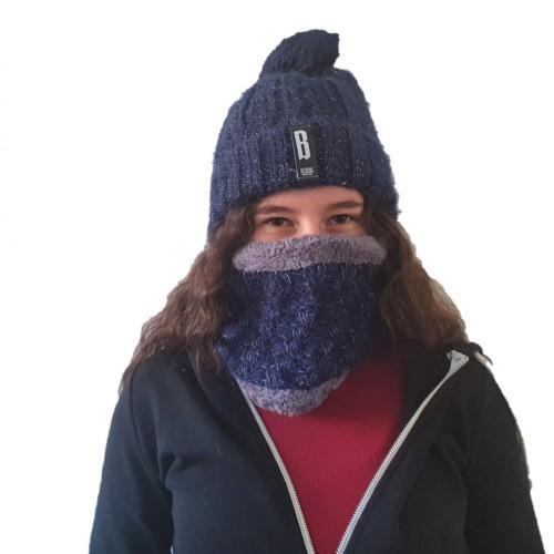 Pom Pom Beanie & Scarf Set