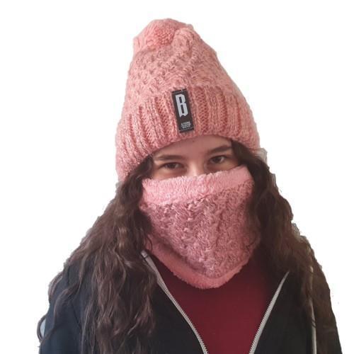 Pom Pom Beanie & Scarf Set