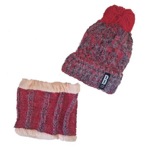 Pom Pom Beanie & Scarf Set
