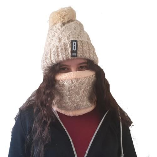 Pom Pom Beanie & Scarf Set