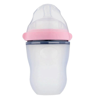 Silicone Natural Feeding Baby Bottle (Wide-Neck)