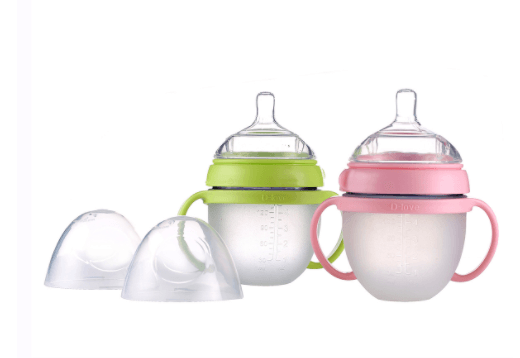 Silicone Natural Feeding Baby Bottle (Wide-Neck)