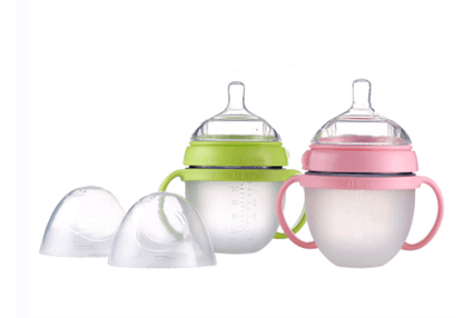 Silicone Natural Feeding Baby Bottle (Wide-Neck)