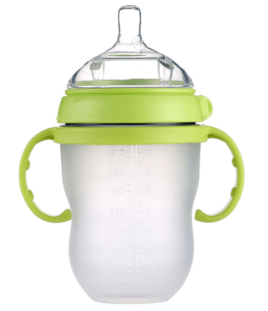 Silicone Natural Feeding Baby Bottle (Wide-Neck)