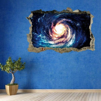 Small 3D Galaxy Wall Decal Sticker