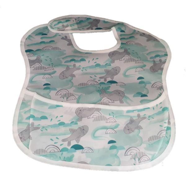 Waterproof Baby Bib with Crumb Catcher