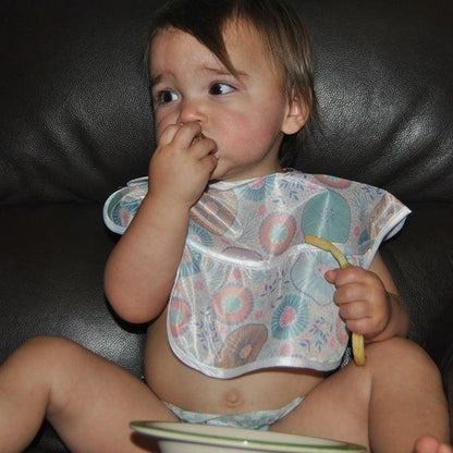 Waterproof Baby Bib with Crumb Catcher